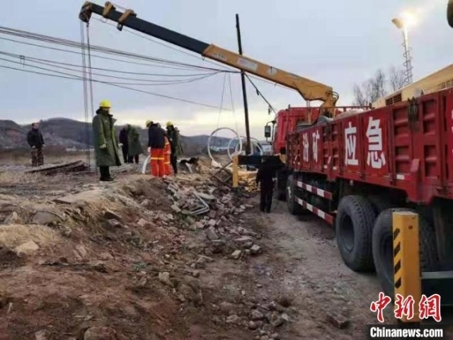 救援現(xiàn)場(chǎng)。 現(xiàn)場(chǎng)工作人員 供圖