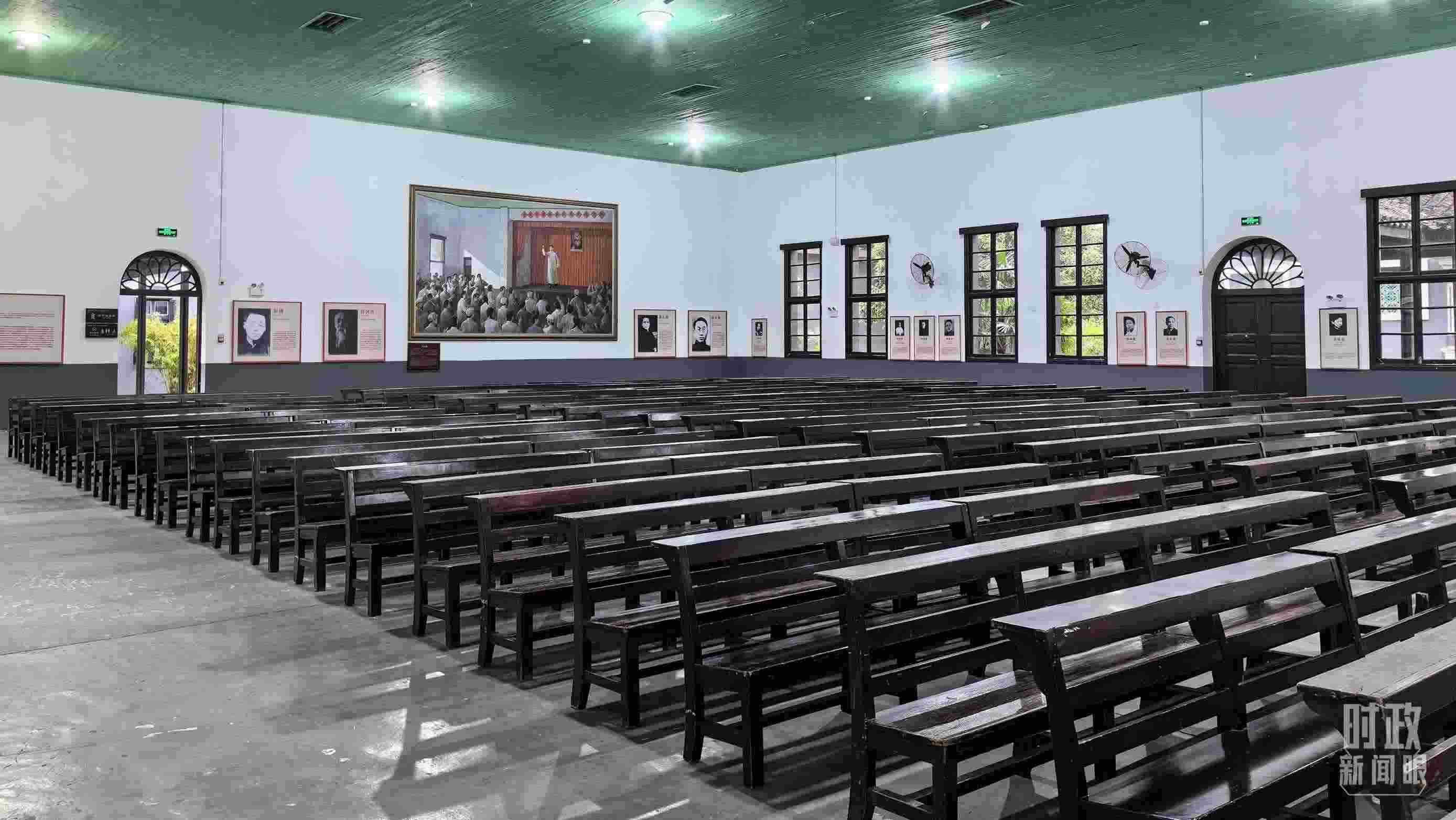 △湖南第一師范學(xué)院（城南書院校區(qū)）大禮堂。（總臺央視記者趙化拍攝）