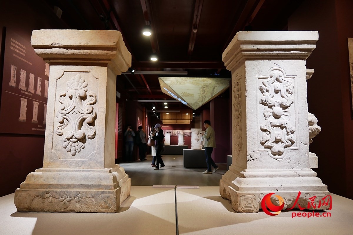 2023年回歸圓明園的石柱。人民網(wǎng)記者 韋衍行攝